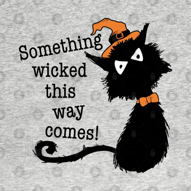 Halloween Black Cat - Shakespeare Quote by brodyquixote